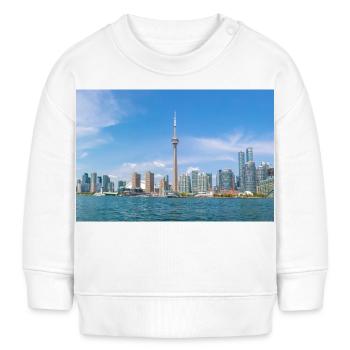 Vue panoramique sur les toits de Toronto Ontario Canada - Sweat bébé bio Stanley/Stella - blanc - Devant
