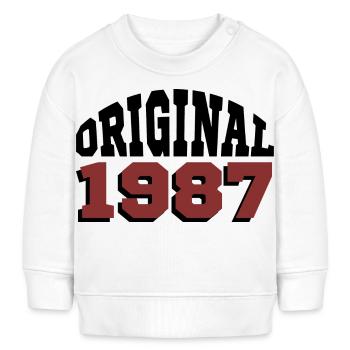 Original 1987 - Baby Organic Sweatshirt Baby Changer von Stanley/Stella - Weiß - Vorne