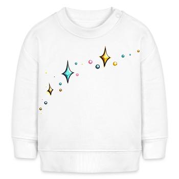 Glitter Glitter Stars Colorful - Baby Sweatshirt by Stanley/Stella - white - Front