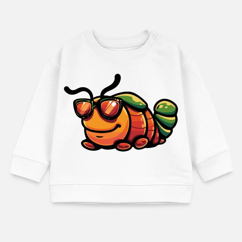 Worm Comic Cool Baby Sweatshirt by Stanley/Stella