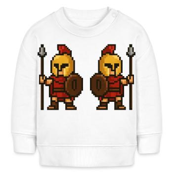 Spartan Pixel 2 - Sweat bébé bio Stanley/Stella - blanc - Devant