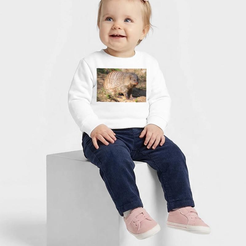 Gebänderte Manguste oder Zebramanguste Zebramanguste Baby Organic Sweatshirt Baby Changer von Stanley/Stella