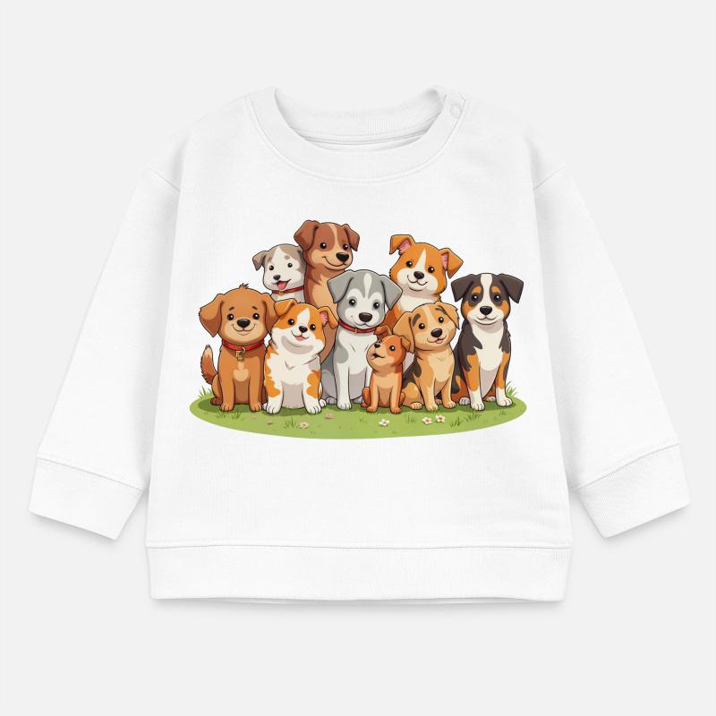 Ein Rudel Hunde Baby Organic Sweatshirt Baby Changer von Stanley/Stella
