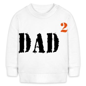 DAD - Baby Organic Sweatshirt Baby Changer von Stanley/Stella - Weiß - Vorne