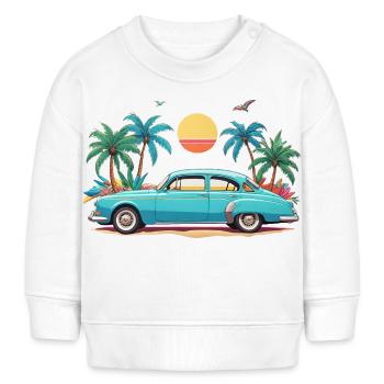 summer vibes - Baby Organic Sweatshirt Baby Changer von Stanley/Stella - Weiß - Vorne