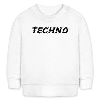techno - Baby Organic Sweatshirt Baby Changer von Stanley/Stella - Weiß - Vorne