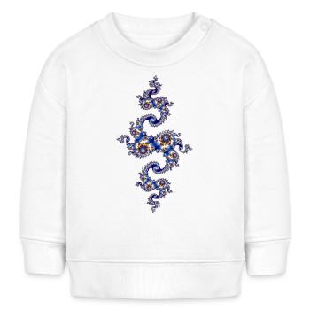 Julia Fraktal - Baby Organic Sweatshirt Baby Changer von Stanley/Stella - Weiß - Vorne