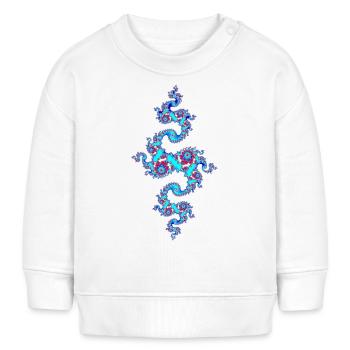Julia Fraktal - Baby Organic Sweatshirt Baby Changer von Stanley/Stella - Weiß - Vorne