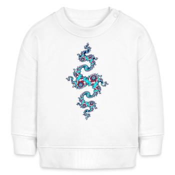 Julia Fraktal - Baby Organic Sweatshirt Baby Changer von Stanley/Stella - Weiß - Vorne