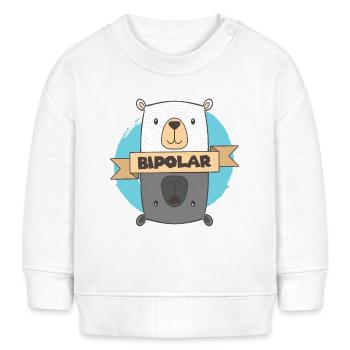 Bipolar T-Shirt - Polar Bear Bipolar Gift Idea - Baby Sweatshirt by Stanley/Stella - white - Front