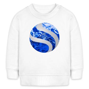 Ball Wasser - Baby Organic Sweatshirt Baby Changer von Stanley/Stella - Weiß - Vorne