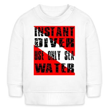 DIVER DE L’INSTANT - Sweat bébé bio Stanley/Stella - blanc - Devant