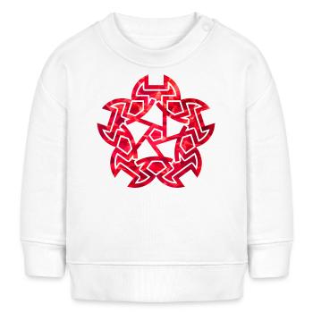 Ornament celtique - Sweat bébé bio Stanley/Stella - blanc - Devant