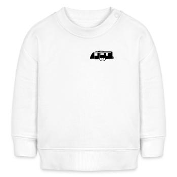 Wohnwagen Shirt - Baby Organic Sweatshirt Baby Changer von Stanley/Stella - Weiß - Vorne