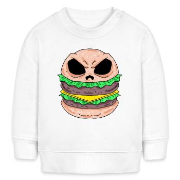 Totenkopf Burger Skull Burger - Sweat bébé bio Stanley/Stella - blanc - Devant
