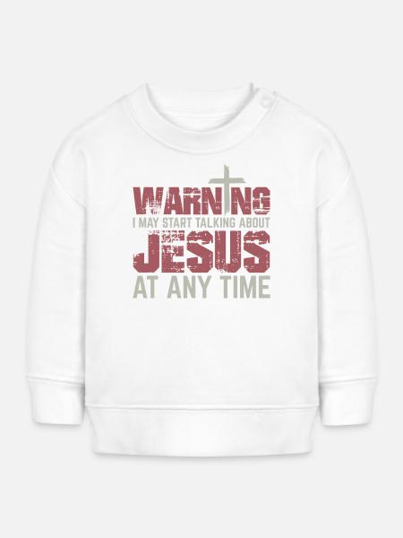 Jesus Gott Glaube Christliche Geschenke Christen - Stanley/Stella baby sweatshirt økologisk - hvid
