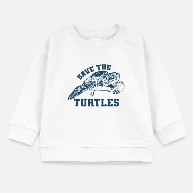 Turtle Save The Turtles Baby Sweatshirt by Stanley/Stella