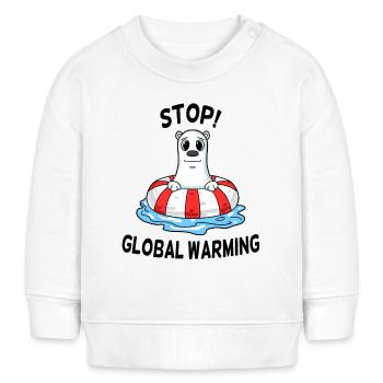 Changement climatique Protection du climat - Sweat bébé bio Stanley/Stella - blanc - Devant