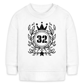 32 - Born year year 1932 - Baby Sweatshirt by Stanley/Stella - white - Front