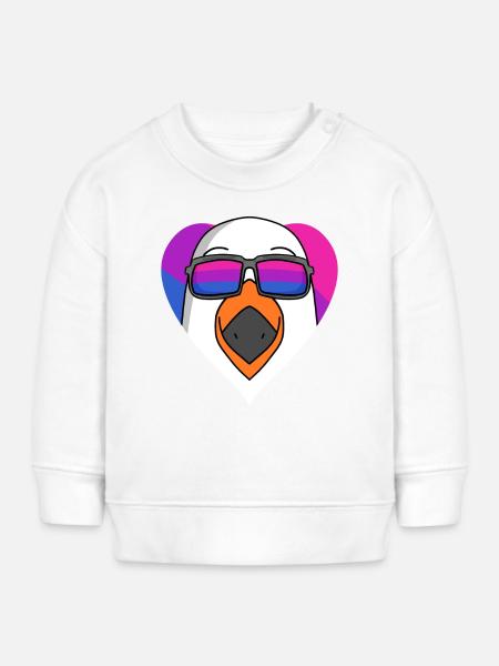 Bisexuell Möwe Geschenk - Baby Organic Sweatshirt Baby Changer von Stanley/Stella - Weiß