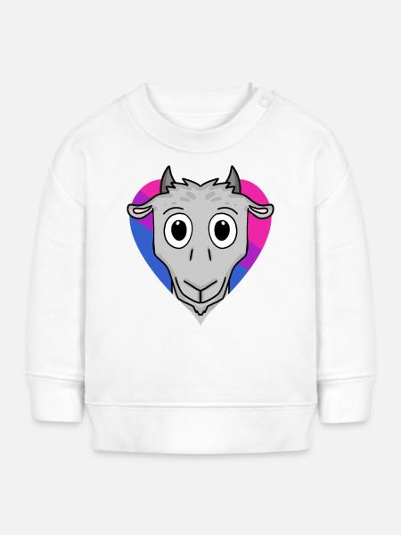Bisexuell Ziege Geschenk - Baby Organic Sweatshirt Baby Changer von Stanley/Stella - Weiß