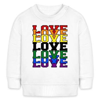 love - Baby Organic Sweatshirt Baby Changer von Stanley/Stella - Weiß - Vorne