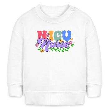 Nicu Krankenschwester Krankenhaus - Baby Organic Sweatshirt Baby Changer von Stanley/Stella - Weiß - Vorne