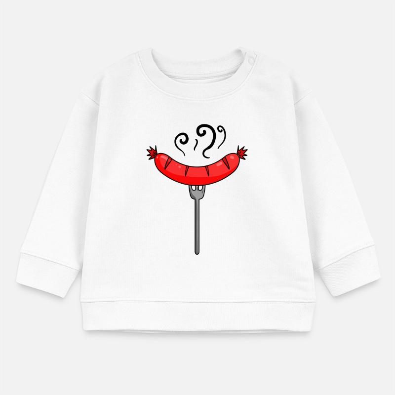 Wurst Currywurst Fleisch Bratwurst Grillwurst Baby Organic Sweatshirt Baby Changer von Stanley/Stella