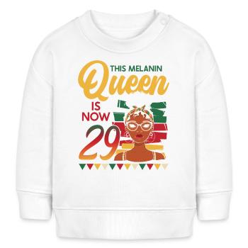 Diese Melaninkönigin Ist Jetzt 29 Jahre Alt, 29. - Baby Organic Sweatshirt Baby Changer von Stanley/Stella - Weiß - Vorne