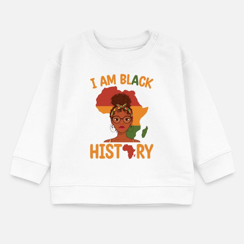 Ich Bin Schwarz Geschichte Muttertag Juneteenth Baby Organic Sweatshirt Baby Changer von Stanley/Stella