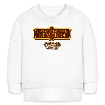 Ich Habe Die Stufe 14 Erreicht Rpg Online Gaming - Baby Organic Sweatshirt Baby Changer von Stanley/Stella - Weiß - Vorne