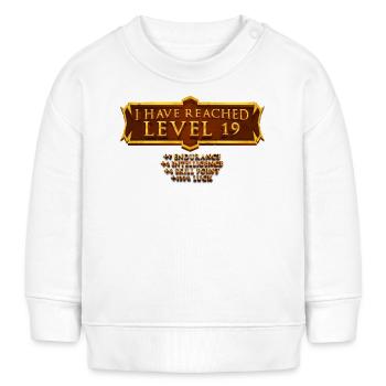 Ich Habe Die Stufe 19 Erreicht Rpg Online Gaming - Baby Organic Sweatshirt Baby Changer von Stanley/Stella - Weiß - Vorne