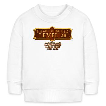 Ich Habe Die Stufe 28 Erreicht Rpg Online Gaming - Baby Organic Sweatshirt Baby Changer von Stanley/Stella - Weiß - Vorne
