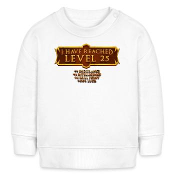 Ich Habe Level 25 Erreicht Rpg Online Gaming 25. - Baby Organic Sweatshirt Baby Changer von Stanley/Stella - Weiß - Vorne