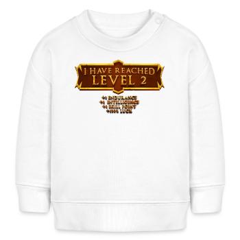 Ich Habe Level 2 Erreicht Rpg Online Gaming 2nd - Baby Organic Sweatshirt Baby Changer von Stanley/Stella - Weiß - Vorne