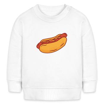 Hot Dog - Baby Organic Sweatshirt Baby Changer von Stanley/Stella - Weiß - Vorne