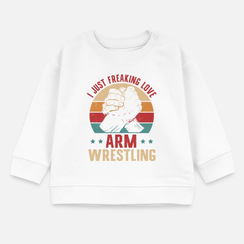 Bras de fer Bras de fer Bras de fer Cadeau Sweat bébé bio Stanley/Stella