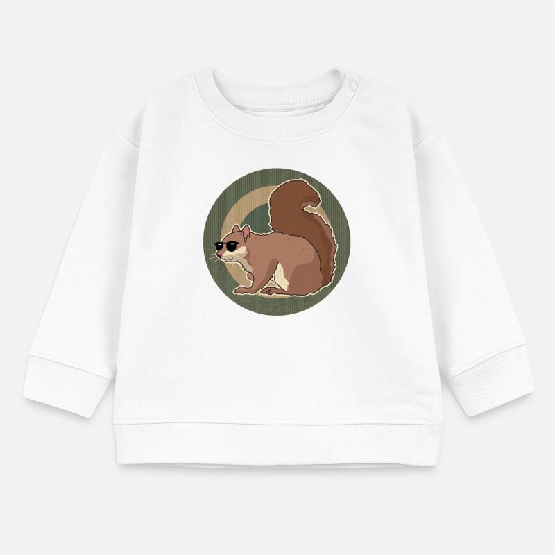 Süßes Eichhörnchen Hörnchen Geschenk Baby Organic Sweatshirt Baby Changer von Stanley/Stella