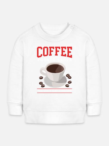 Kaffee Kaffeeliebhaber | Kaffeetrinker Geschenk - Baby Organic Sweatshirt Baby Changer von Stanley/Stella - Weiß