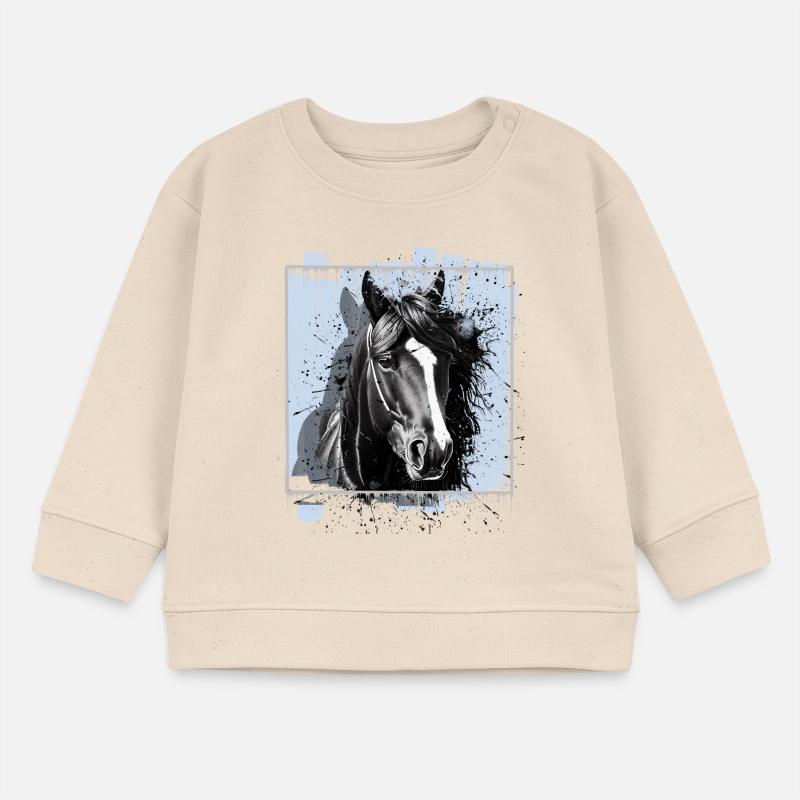 Pferd Baby Organic Sweatshirt Baby Changer von Stanley/Stella