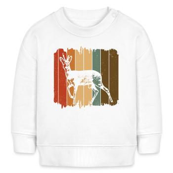 Roe deer - Baby Sweatshirt by Stanley/Stella - white - Front
