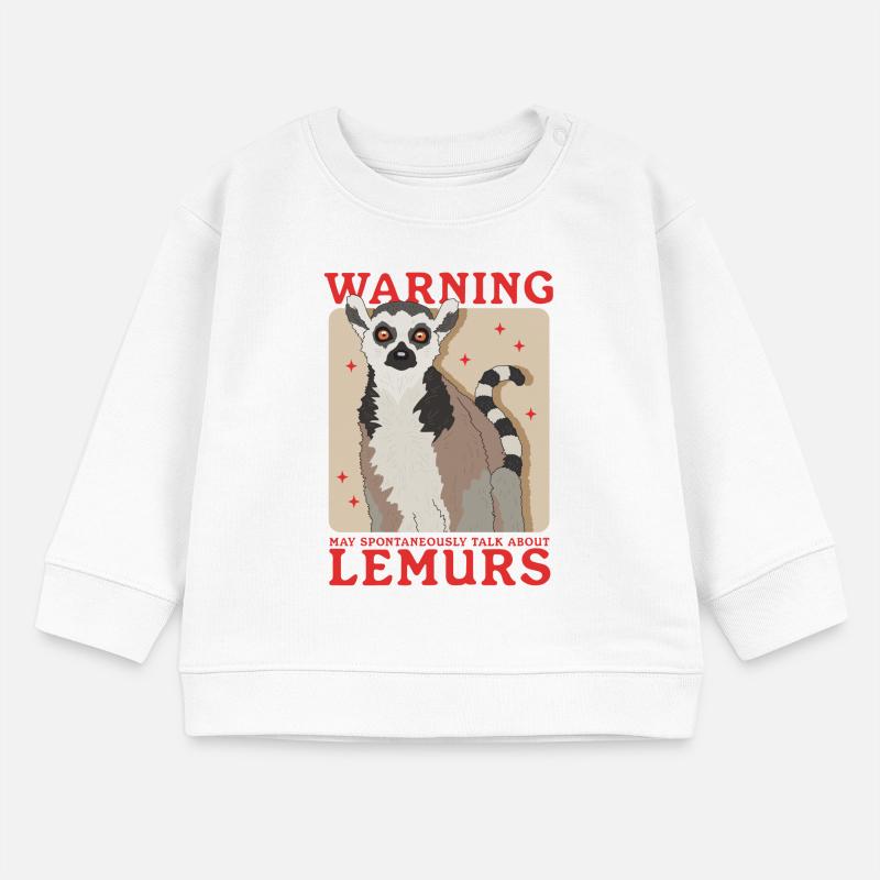 Lémurien à queue annelée cadeau Sweat bébé bio Stanley/Stella