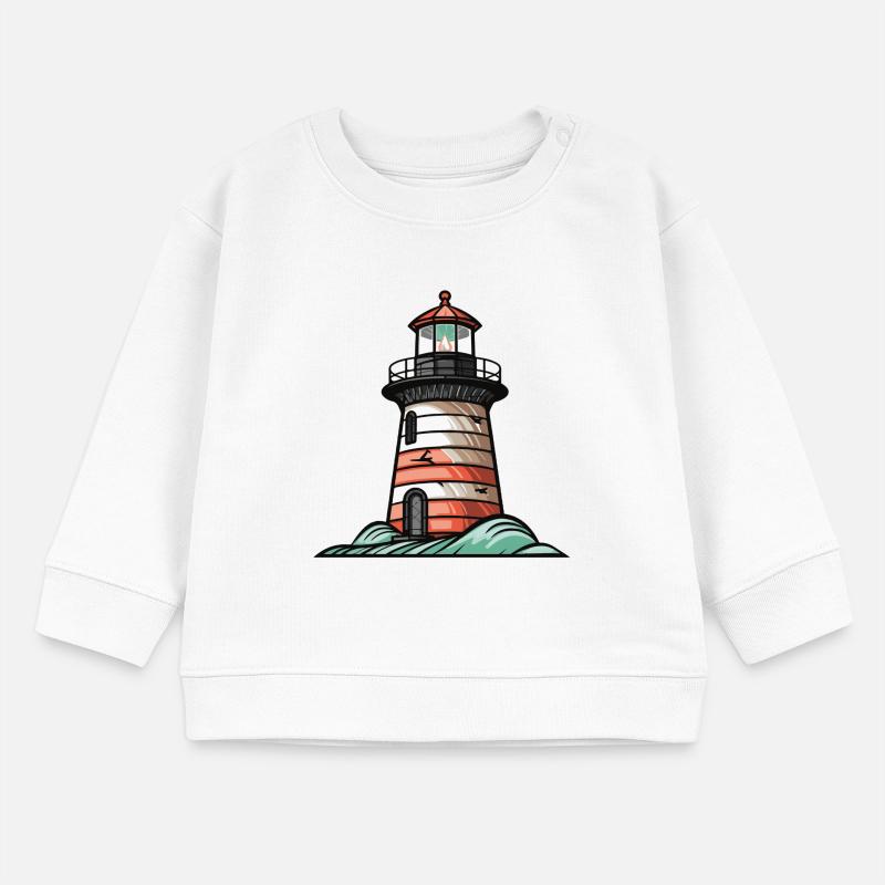 Leuchtturm Küste Symbol Baby Organic Sweatshirt Baby Changer von Stanley/Stella