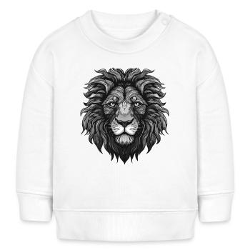 Lion Animal Head - Baby Sweatshirt by Stanley/Stella - white - Front