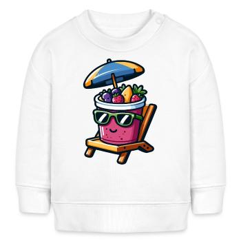 Sunny Smoothie Bowl Relaxation - Baby Sweatshirt by Stanley/Stella - white - Front