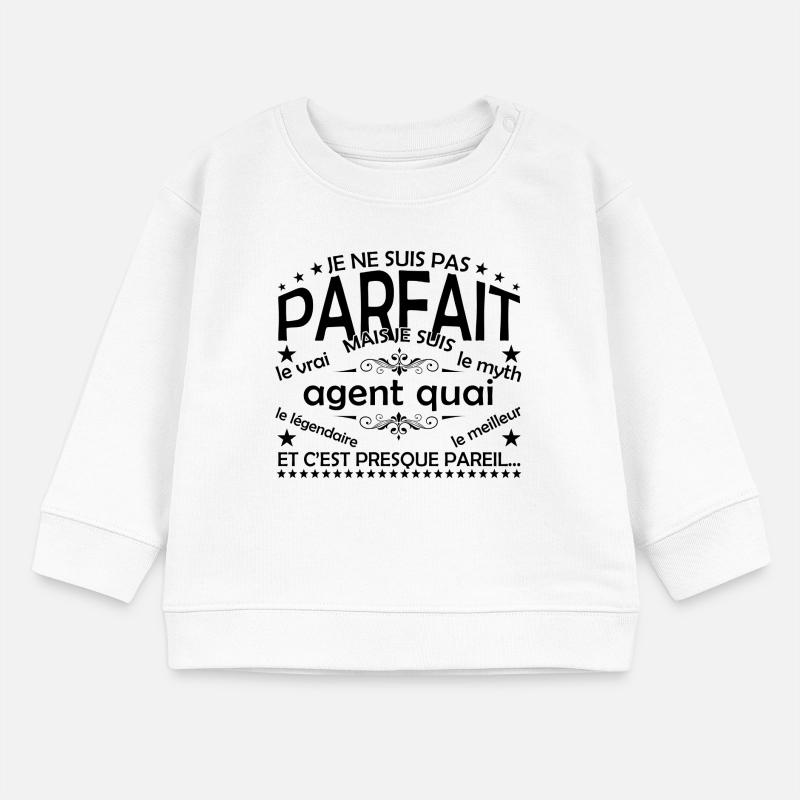 Dock Agent Geschenk Dock Agent Der echte Dock Agent Baby Organic Sweatshirt Baby Changer von Stanley/Stella