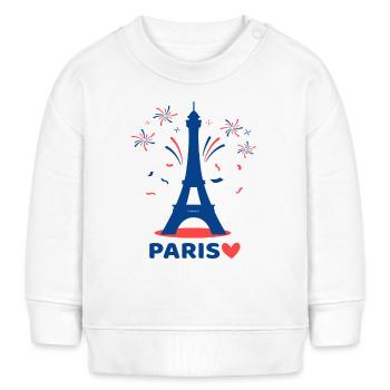 Paris Enfants - Sweat bébé bio Stanley/Stella - blanc - Devant