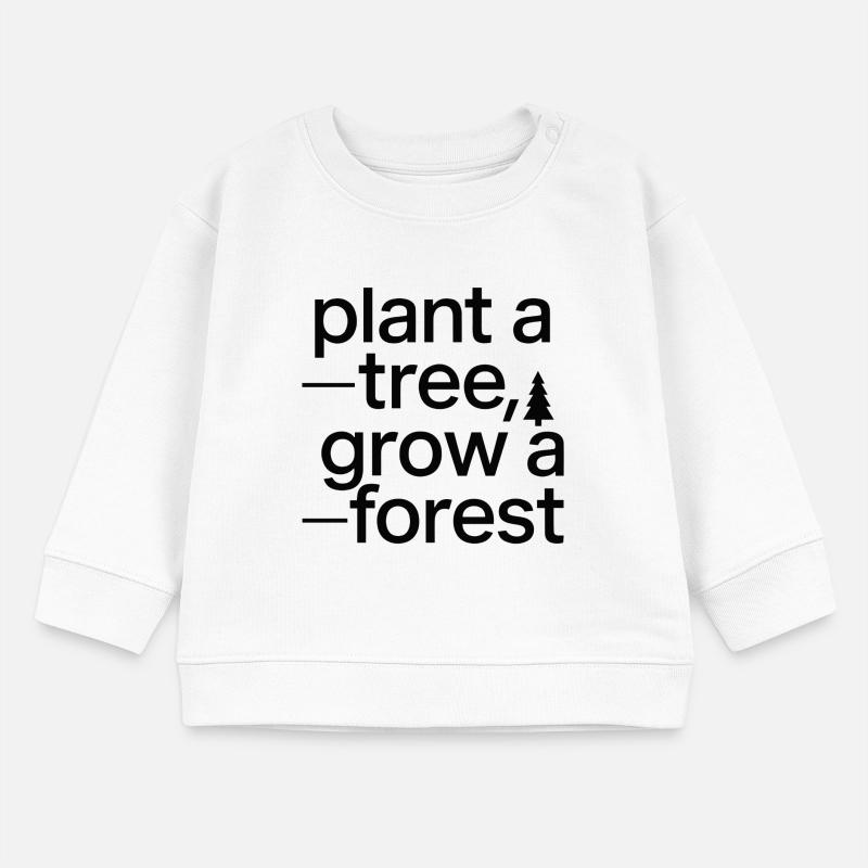 PFLANZEN SIE EINEN BAUM, WACHSEN SIE EINEN WALD Baby Organic Sweatshirt Baby Changer von Stanley/Stella