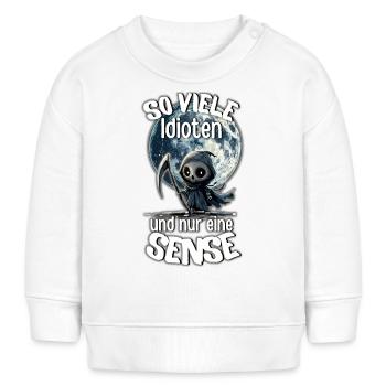 Faucheuse #lovely toons - Sweat bébé bio Stanley/Stella - blanc - Devant