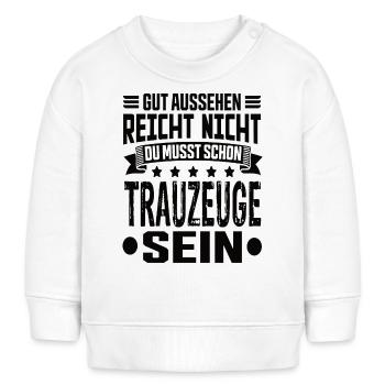 Meilleur homme - Sweat bébé bio Stanley/Stella - blanc - Devant